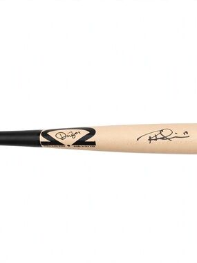 Dinger Natural and Black Wood Bat - Home Accents